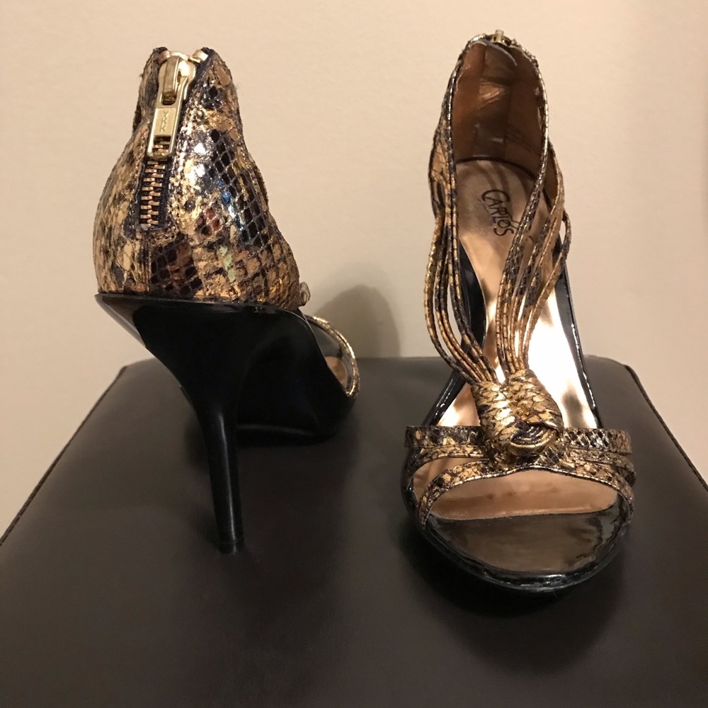 NWOB Carlos Santana Snake Print Heel - Picture 8 of 8